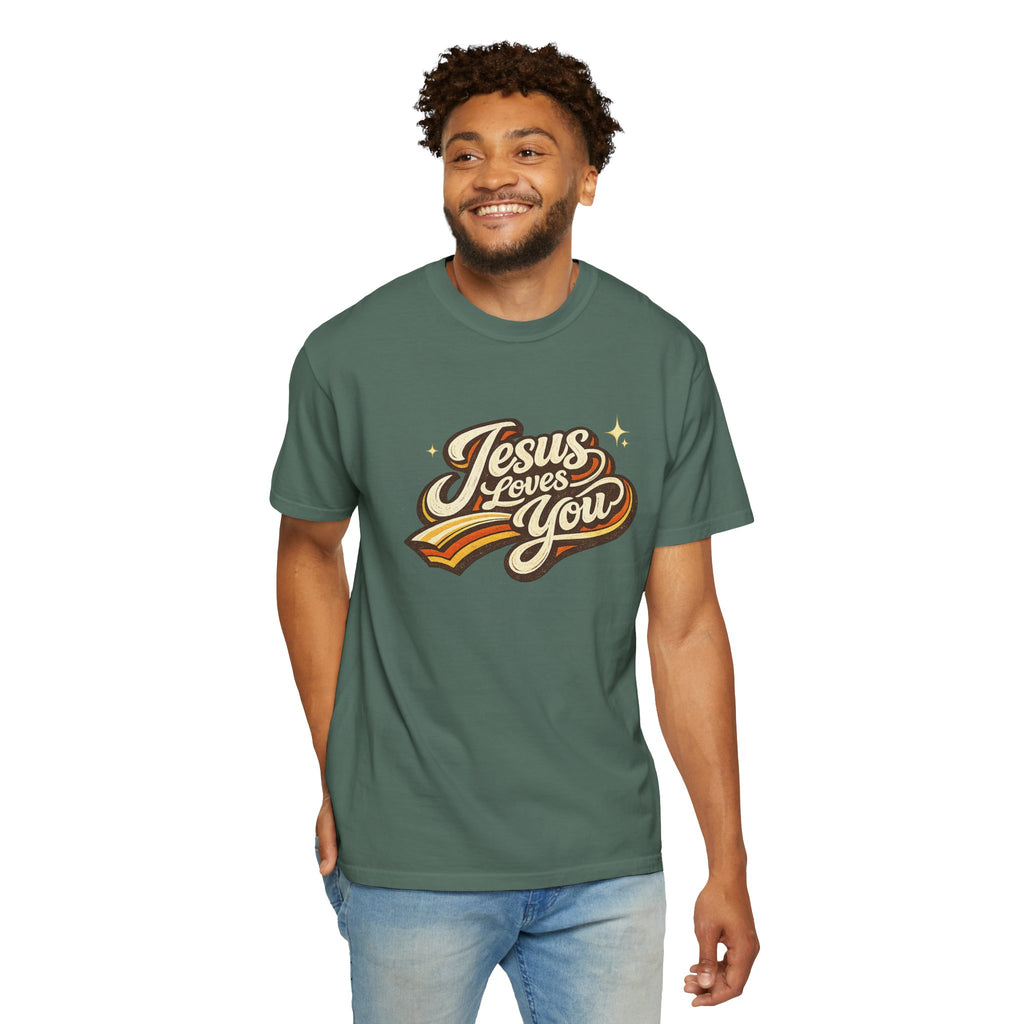 Unisex - Jesus Loves You "Love One Another" Comfort Colors T-Shirt