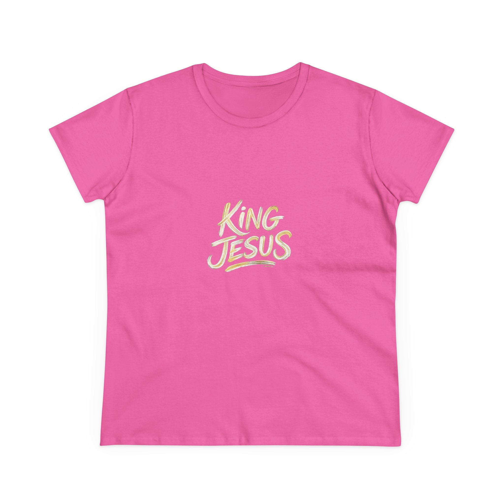 Women's King Jesus T-Shirt — "All Hail King Jesus" Christian Faith Tee