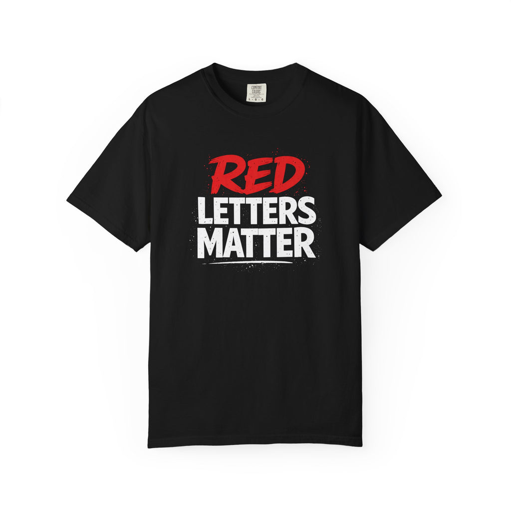 Red Letters Matter - Matthew 5:16 - Inspirational T-Shirt — Unisex Comfort Colors Tee