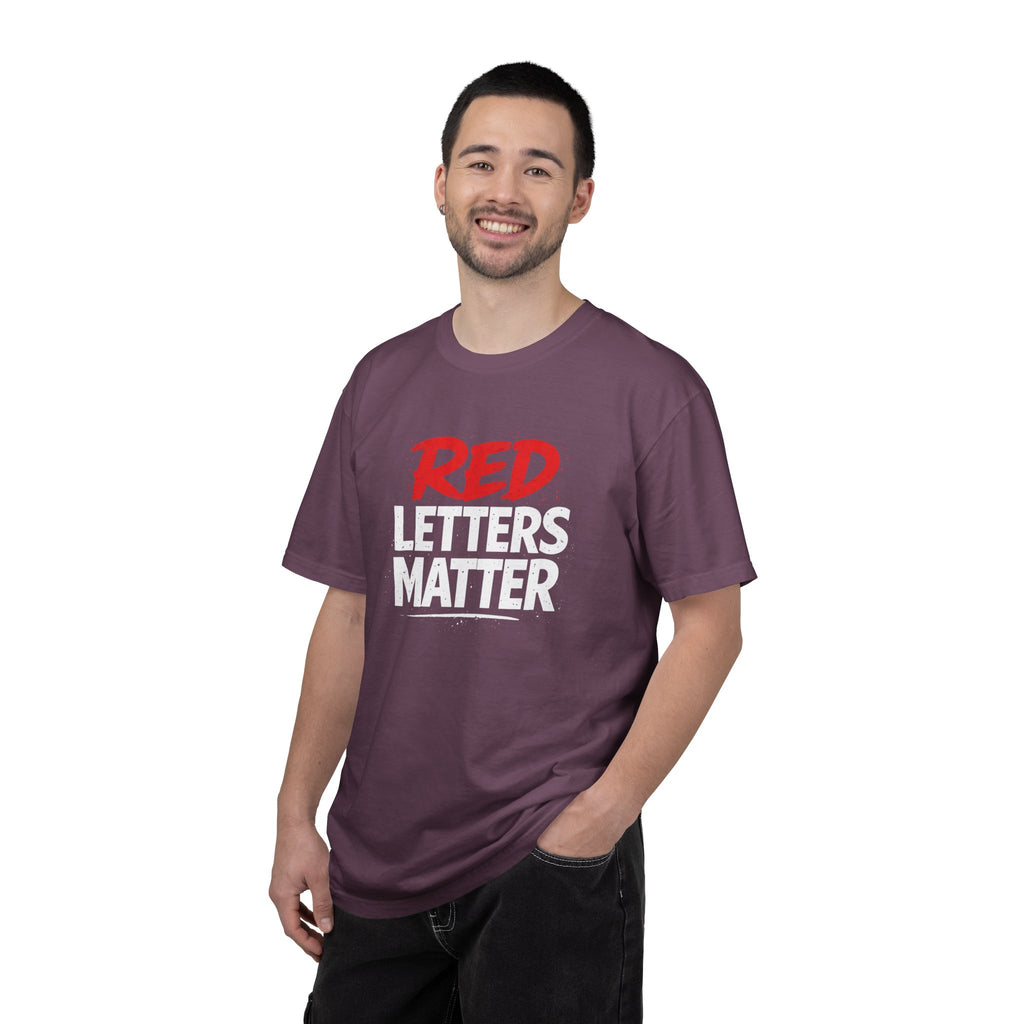 Red Letters Matter - Matthew 5:16 - Inspirational T-Shirt — Unisex Comfort Colors Tee