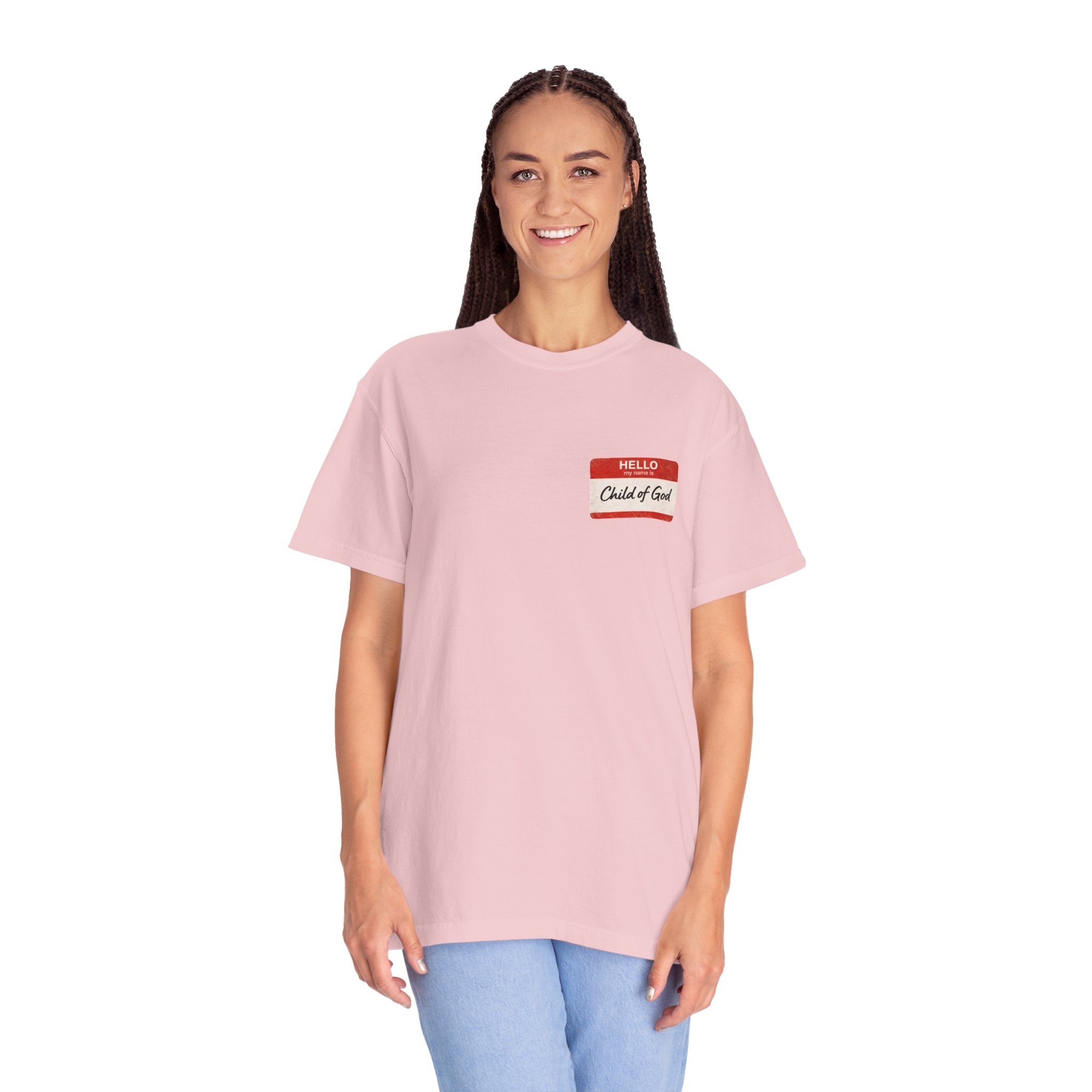 Red Letters Matter — "Child of God" - 1 John 3:1 - Comfort Colors Tee