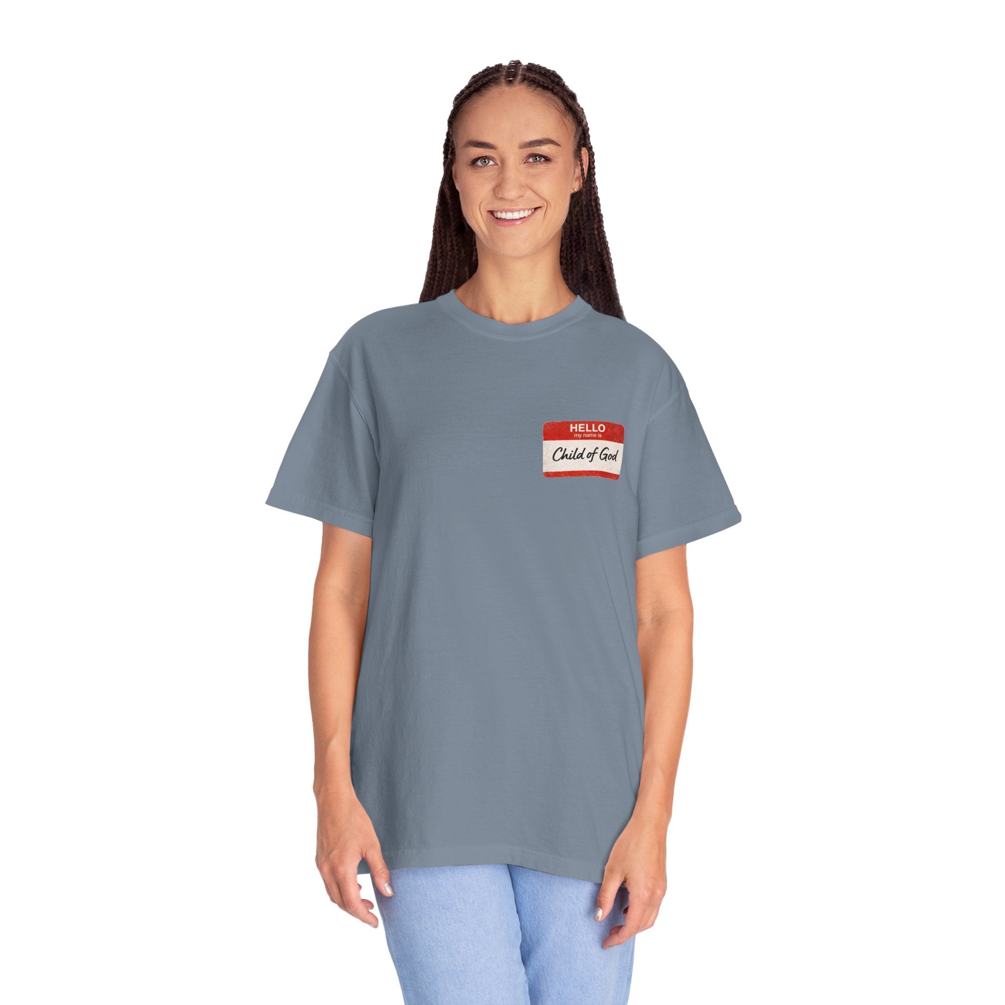 Red Letters Matter — "Child of God" - 1 John 3:1 - Comfort Colors Tee
