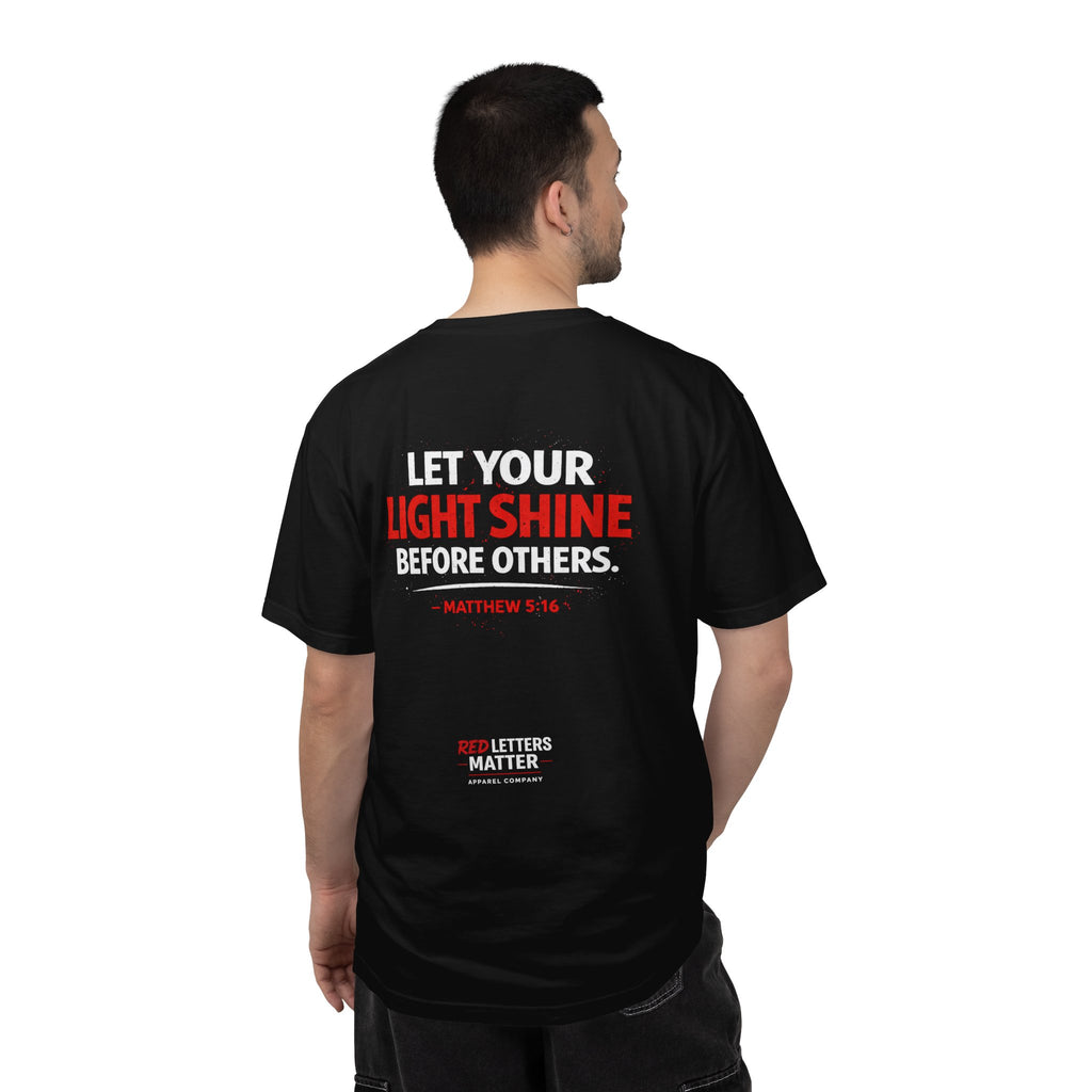 Red Letters Matter - Matthew 5:16 - Inspirational T-Shirt — Unisex Comfort Colors Tee