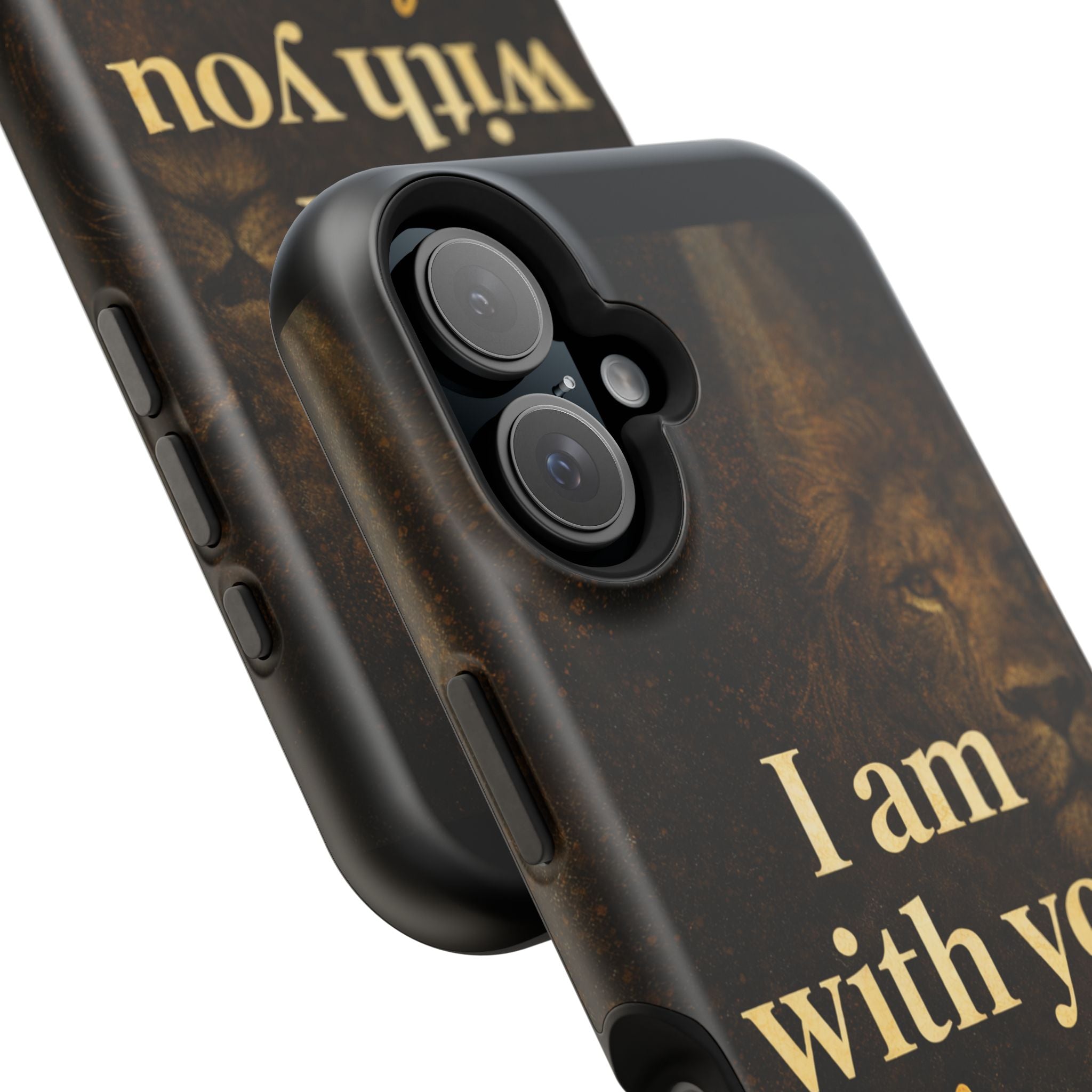 Christian Phone Case — "I Am With You Always" Matthew 28:20 Lion Magnetic Impact Case