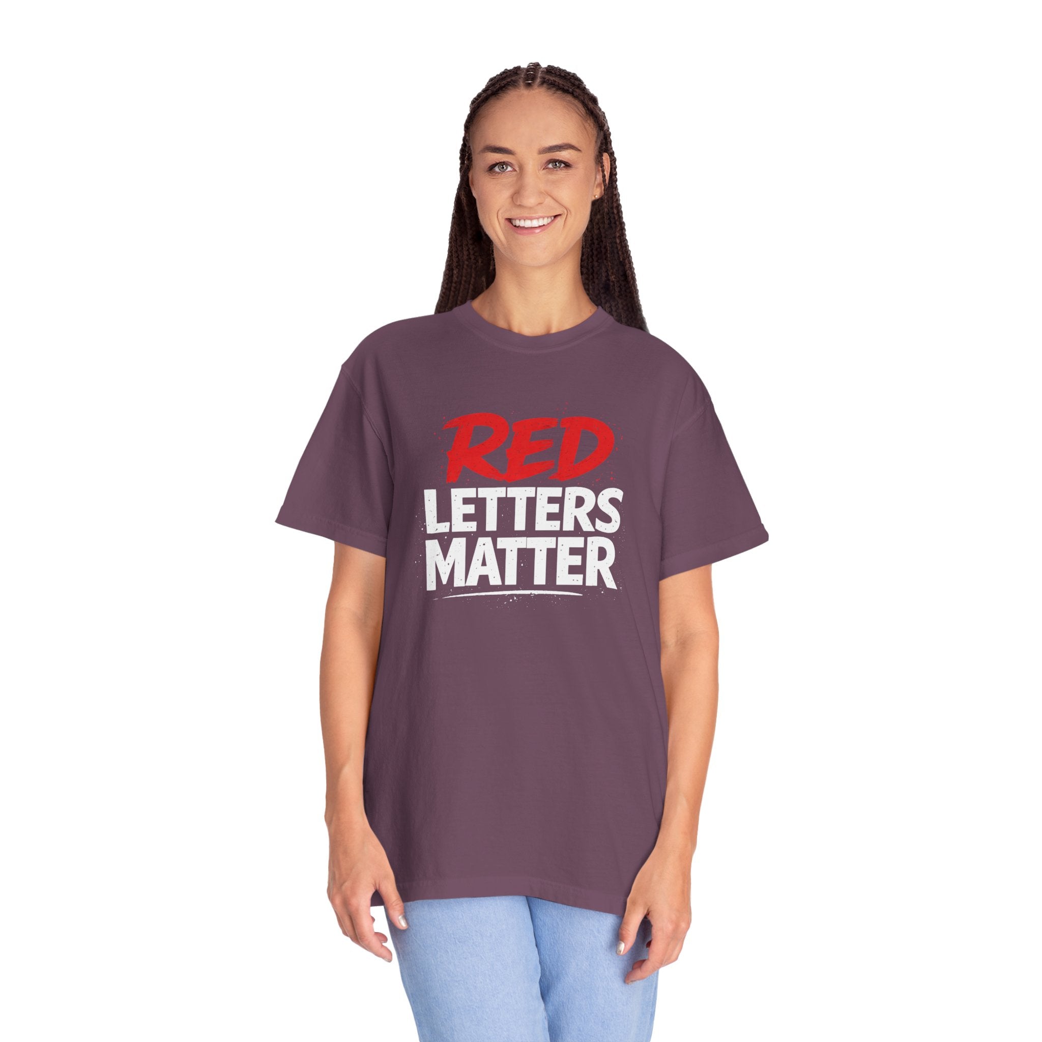 Red Letters Matter - Matthew 5:16 - Inspirational T-Shirt — Unisex Comfort Colors Tee