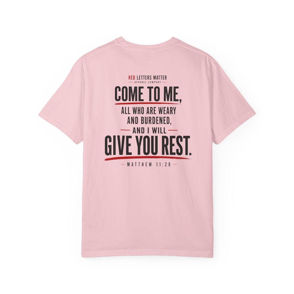 Matthew 11:28 'Come to Me' - Comfort Colors T-Shirt