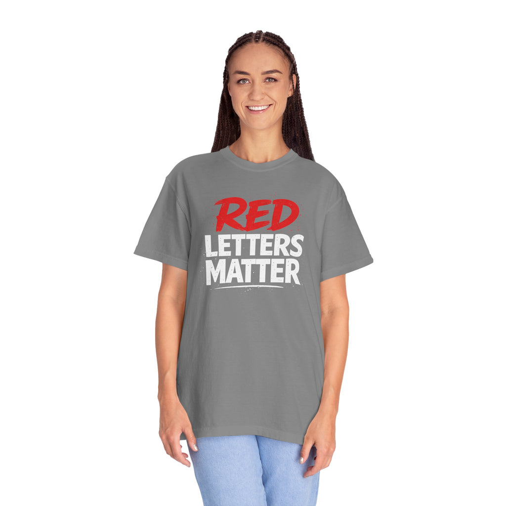 Red Letters Matter — Matthew 5:44 "Love Your Enemies" - Comfort Colors Tee