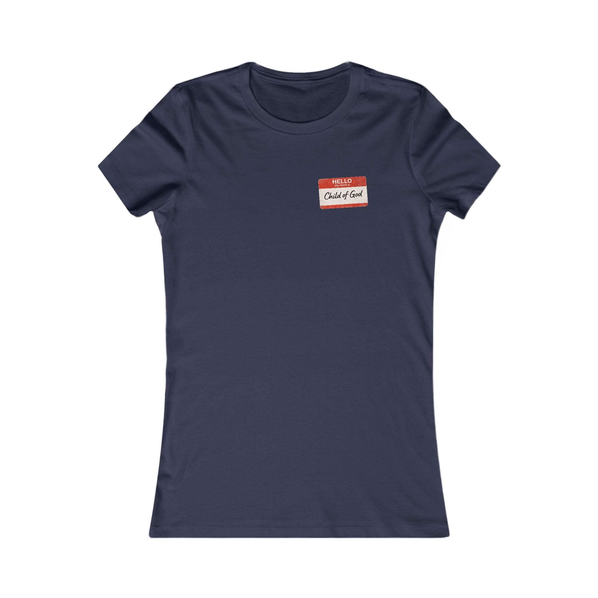 Women's Red Letters Matter "Child of God" 1 John 3:1 Women's Tee Bella Canvas