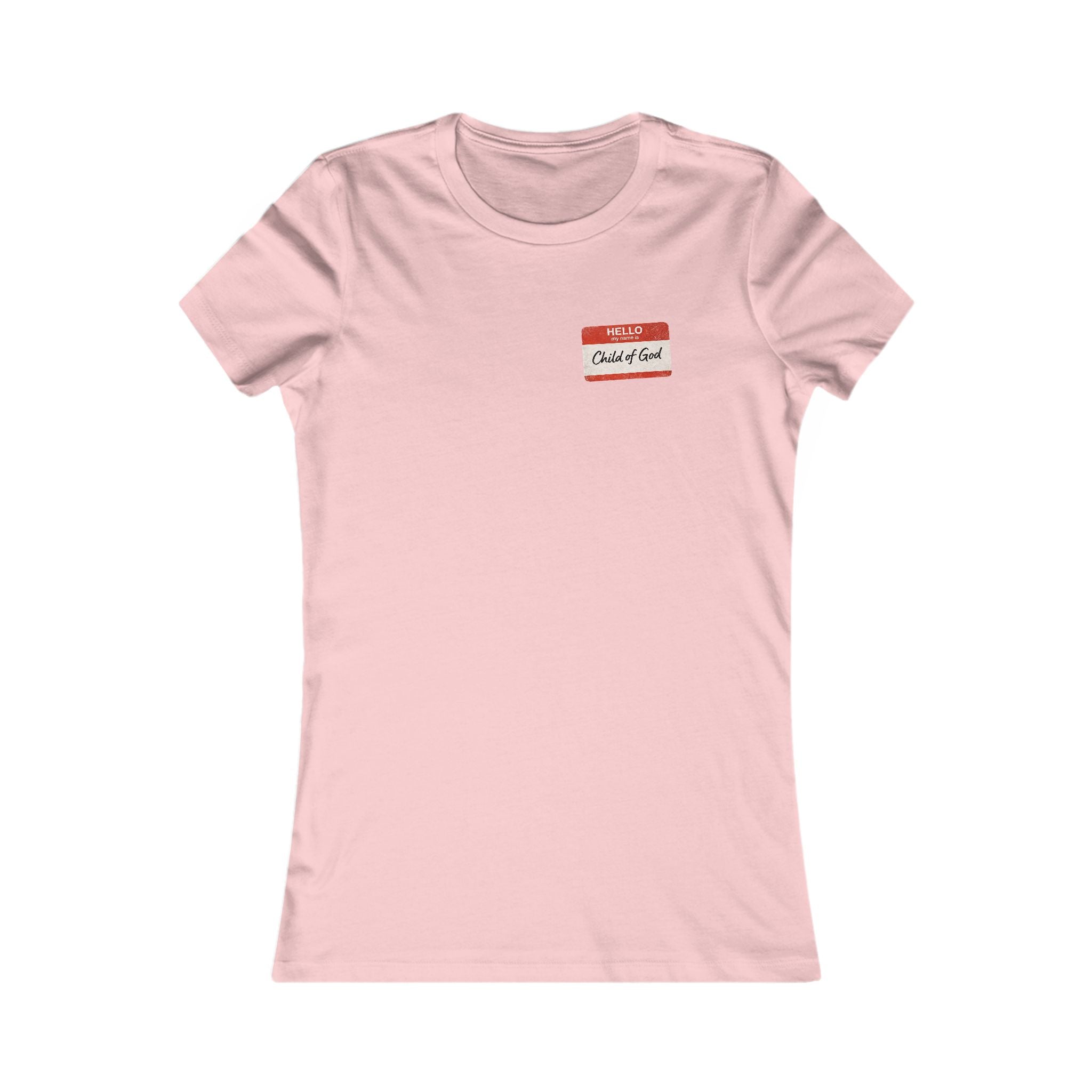 Women's Red Letters Matter "Child of God" 1 John 3:1 Women's Tee Bella Canvas