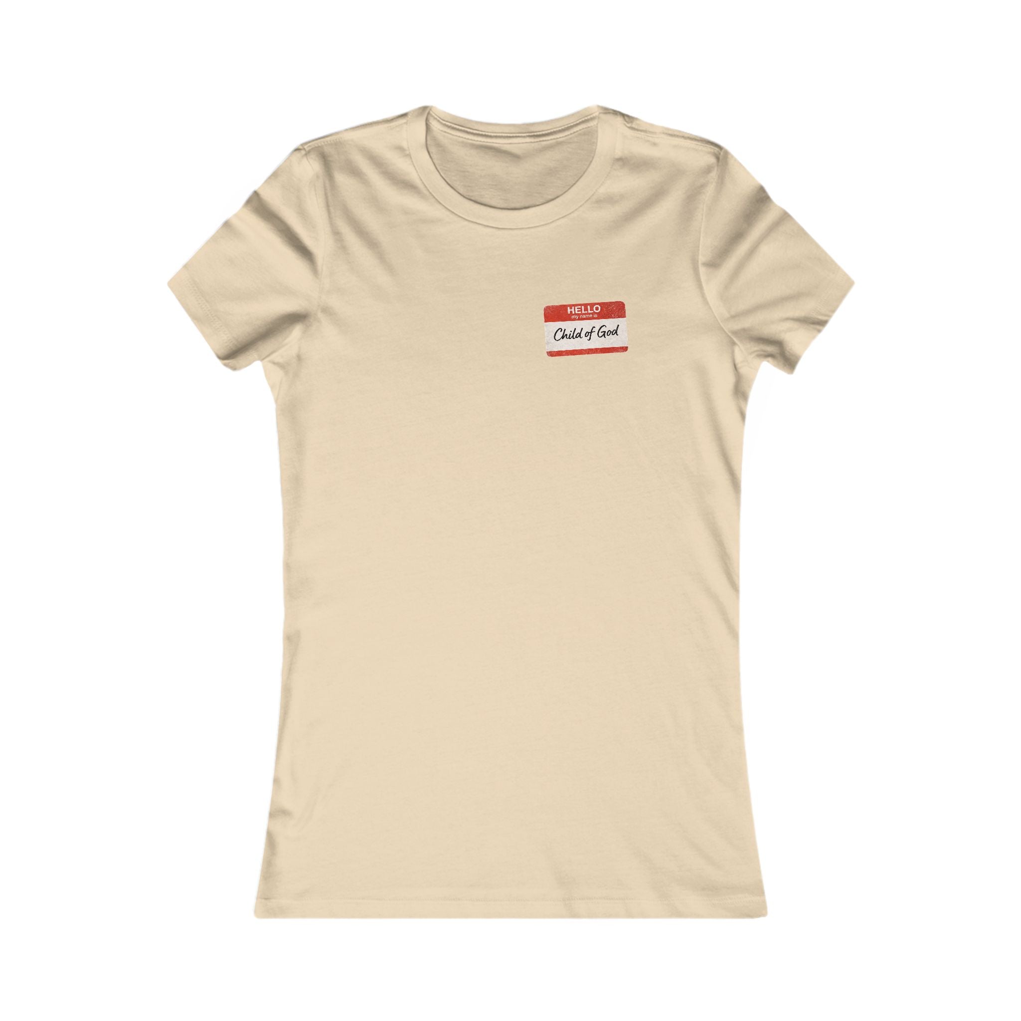 Women's Red Letters Matter "Child of God" 1 John 3:1 Women's Tee Bella Canvas