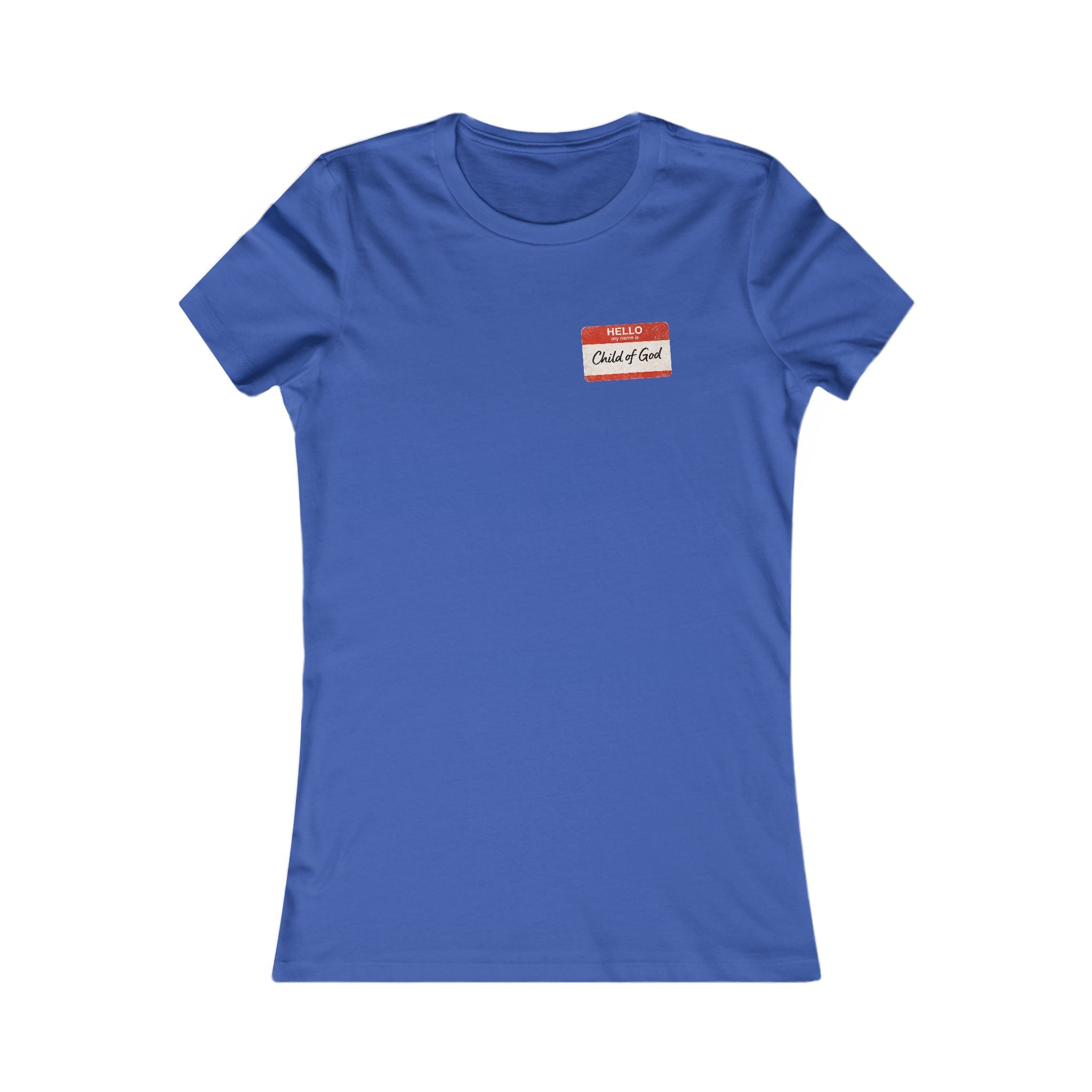 Women's Red Letters Matter "Child of God" 1 John 3:1 Women's Tee Bella Canvas