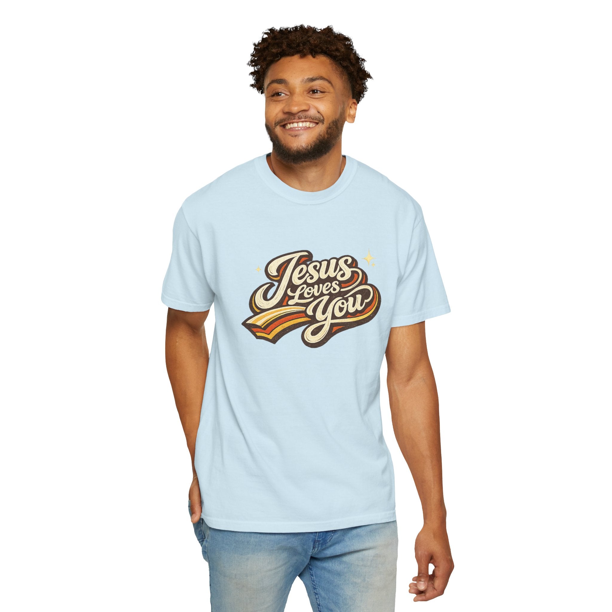 Unisex - Jesus Loves You "Love One Another" Comfort Colors T-Shirt