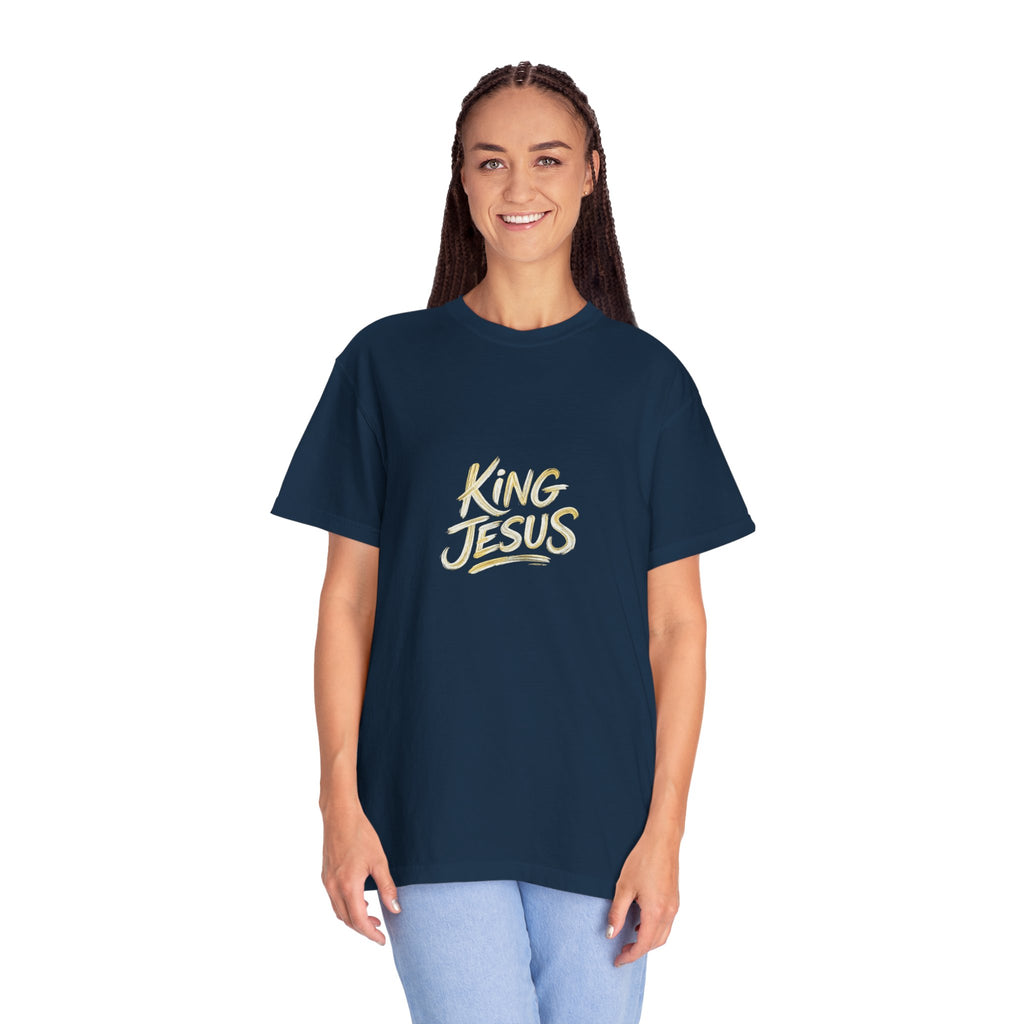 King Jesus T-Shirt — "All Hail King Jesus" - Comfort Colors - Unisex