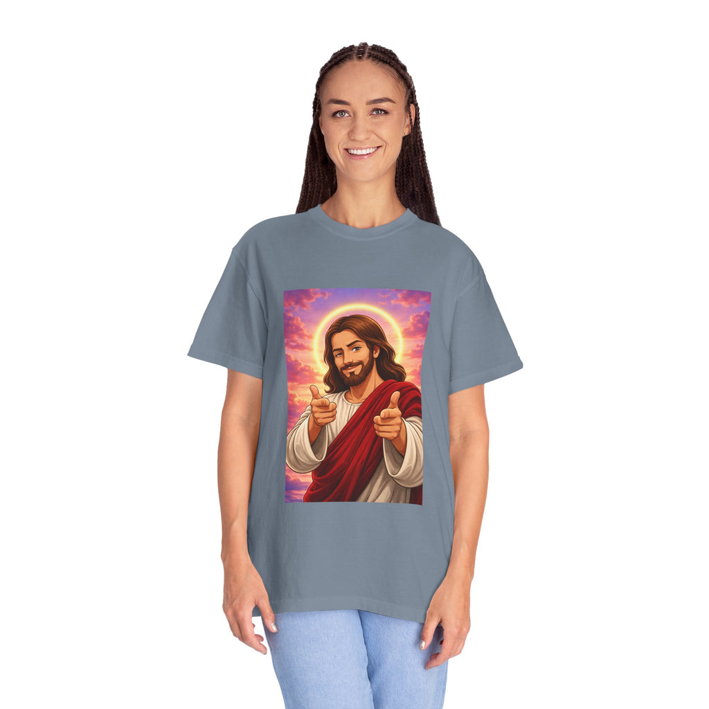 Jesus Pointing "Later you will understand"  — John 13:7 - Unisex Comfort Colors Tee