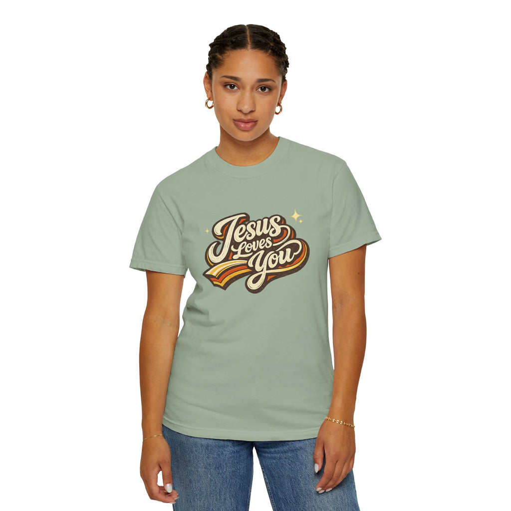 Unisex - Jesus Loves You "Love One Another" Comfort Colors T-Shirt