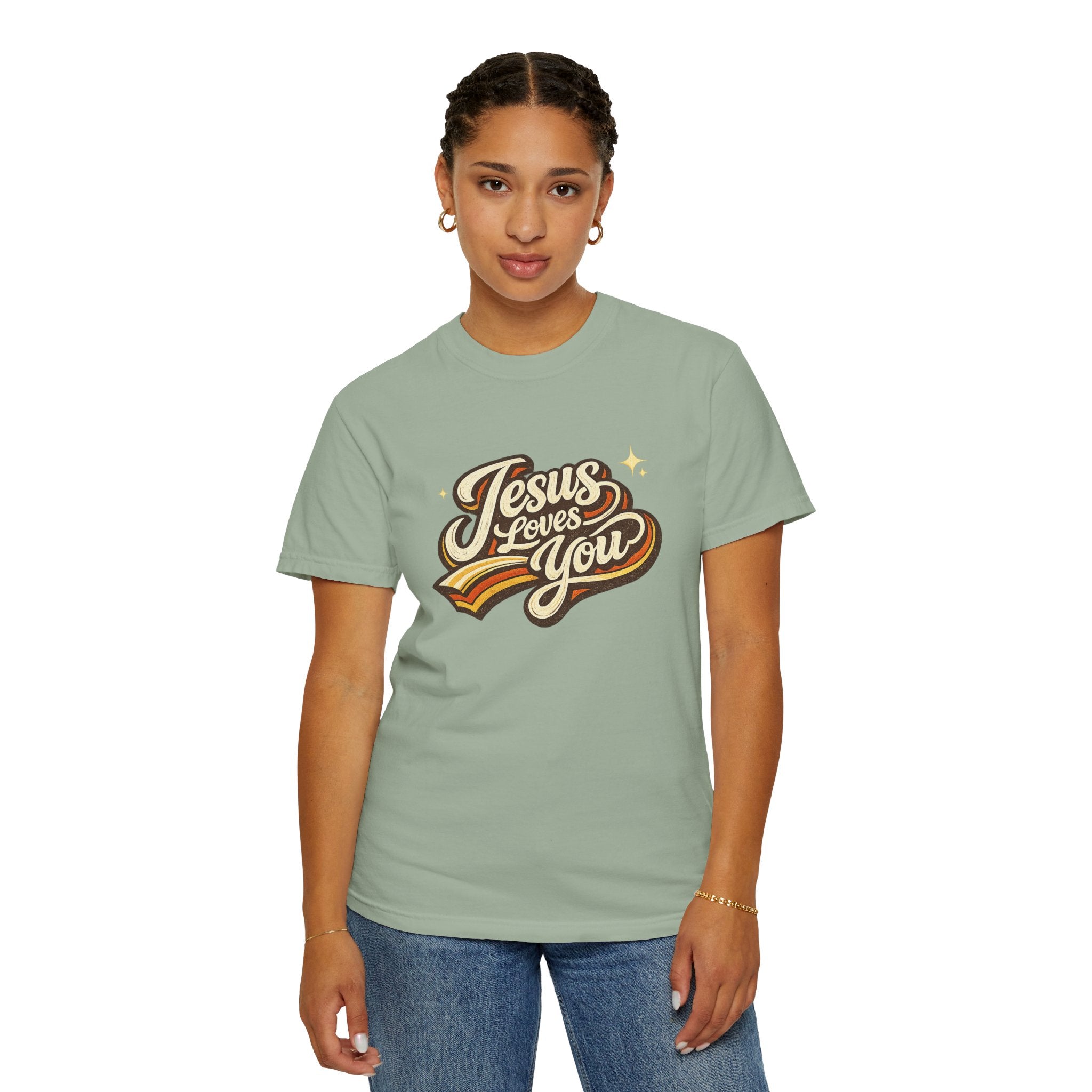 Unisex - Jesus Loves You "Love One Another" Comfort Colors T-Shirt