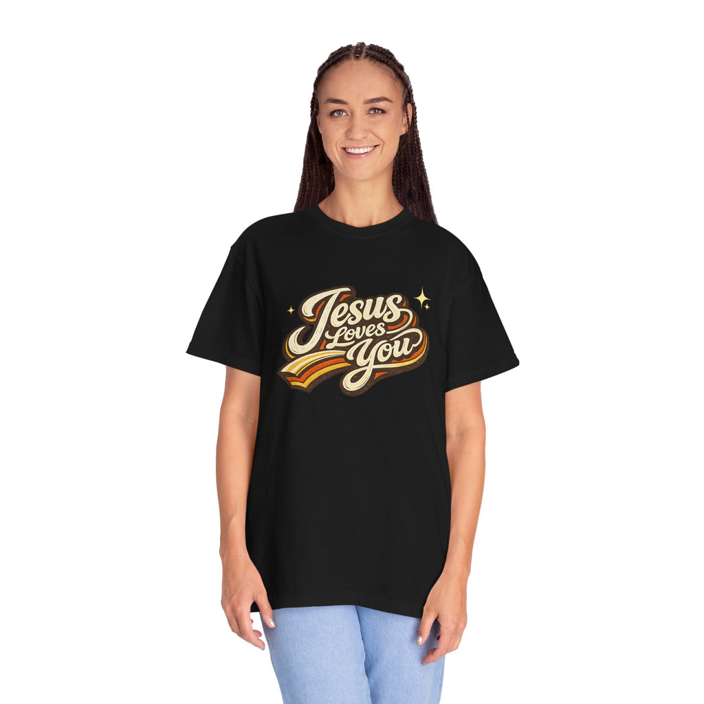 Unisex - Jesus Loves You "Love One Another" Comfort Colors T-Shirt