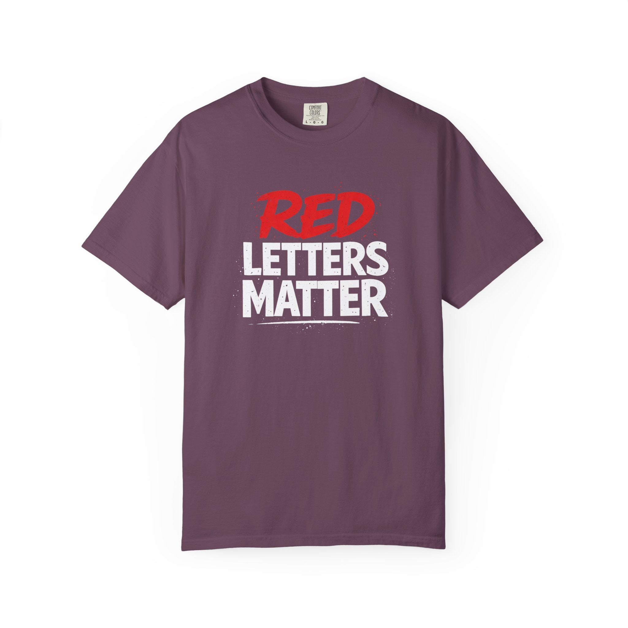 Red Letters Matter - Matthew 5:16 - Inspirational T-Shirt — Unisex Comfort Colors Tee