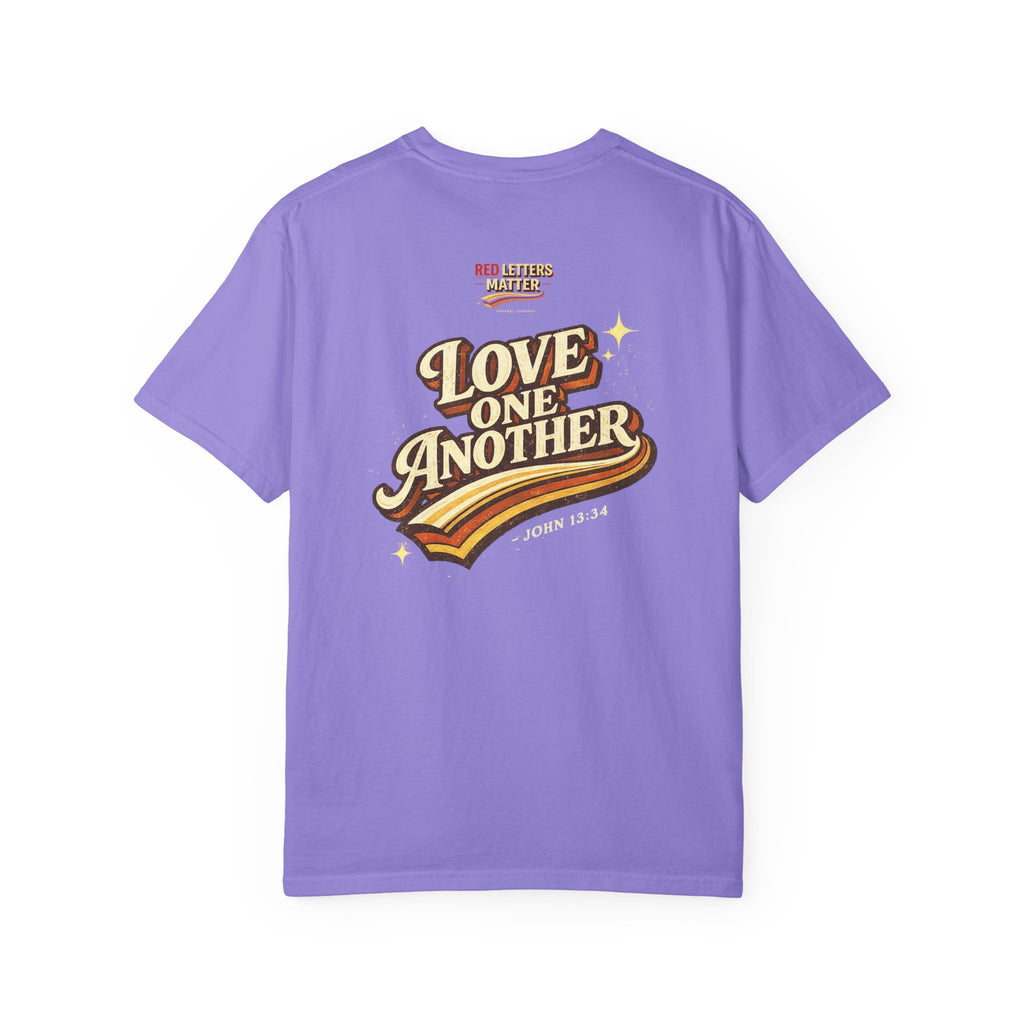 Unisex - Jesus Loves You "Love One Another" Comfort Colors T-Shirt
