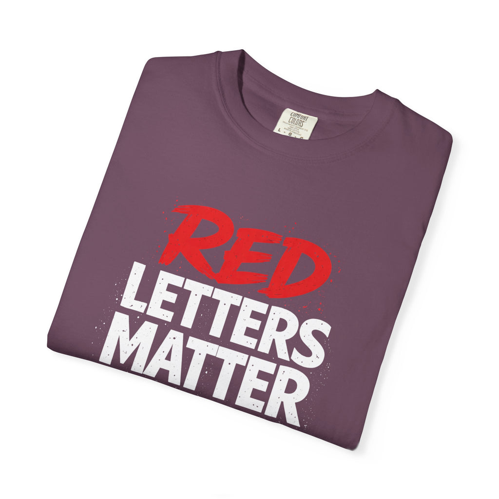 Red Letters Matter - Matthew 5:16 - Inspirational T-Shirt — Unisex Comfort Colors Tee