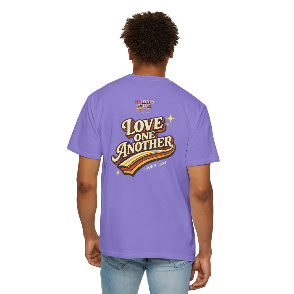 Unisex - Jesus Loves You "Love One Another" Comfort Colors T-Shirt