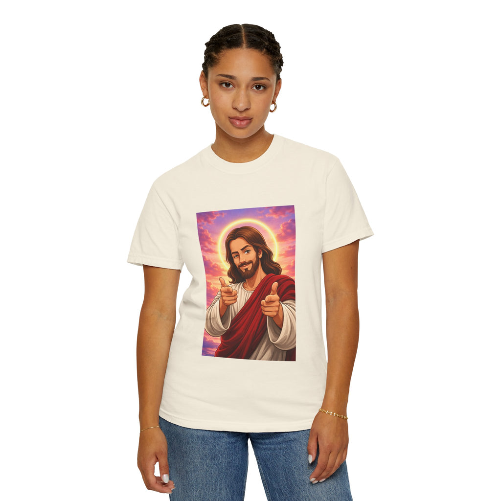 Jesus Pointing "Later you will understand"  — John 13:7 - Unisex Comfort Colors Tee