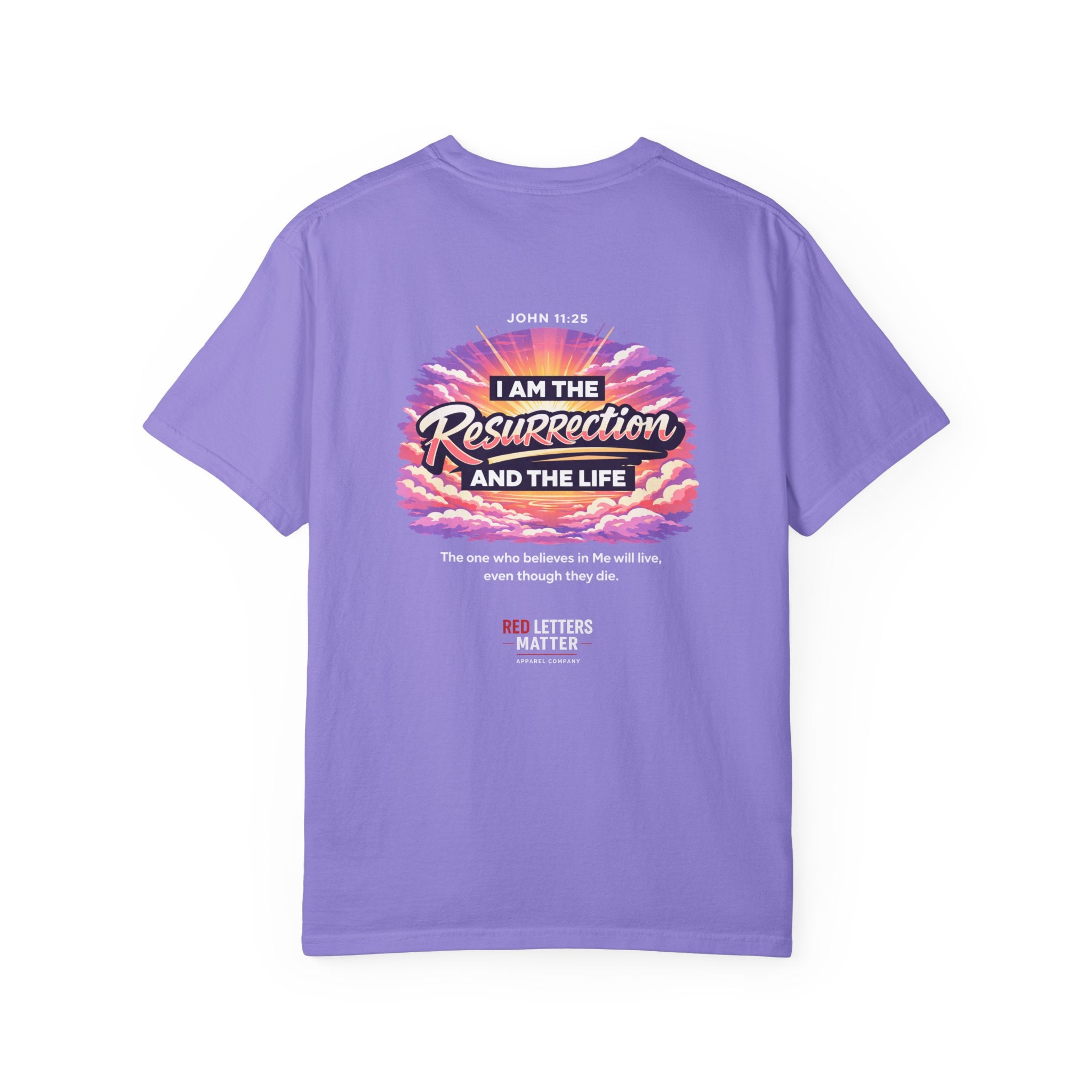 Christian Basketball — "He Is Rizzin'" Resurrection (Easter) -Unisex Comfort Colors