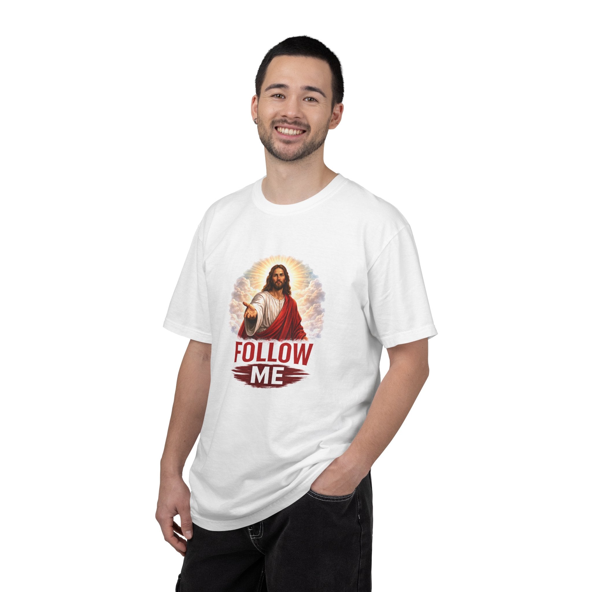 Unisex - Follow Me Jesus T-Shirt — "Red Letters Matter" (Matthew 4:19)