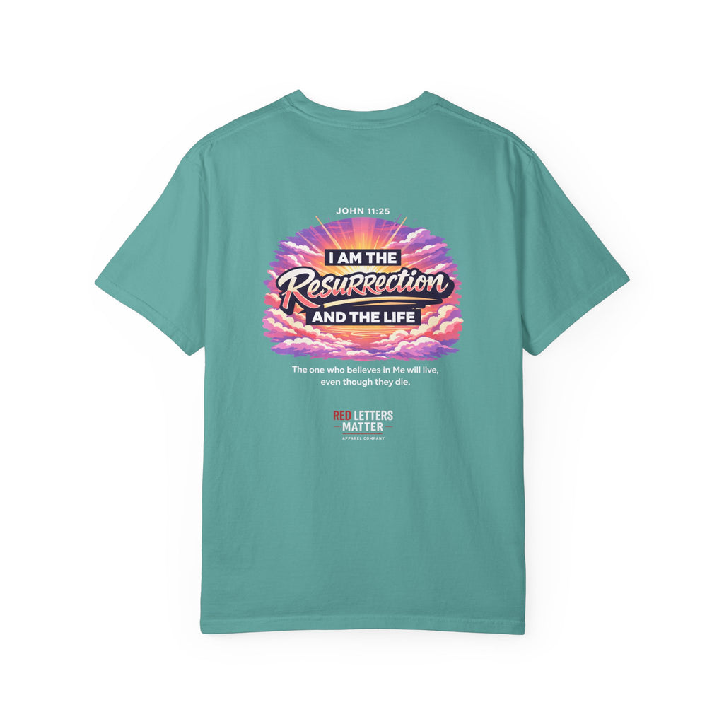 Christian Basketball — "He Is Rizzin'" Resurrection (Easter) -Unisex Comfort Colors
