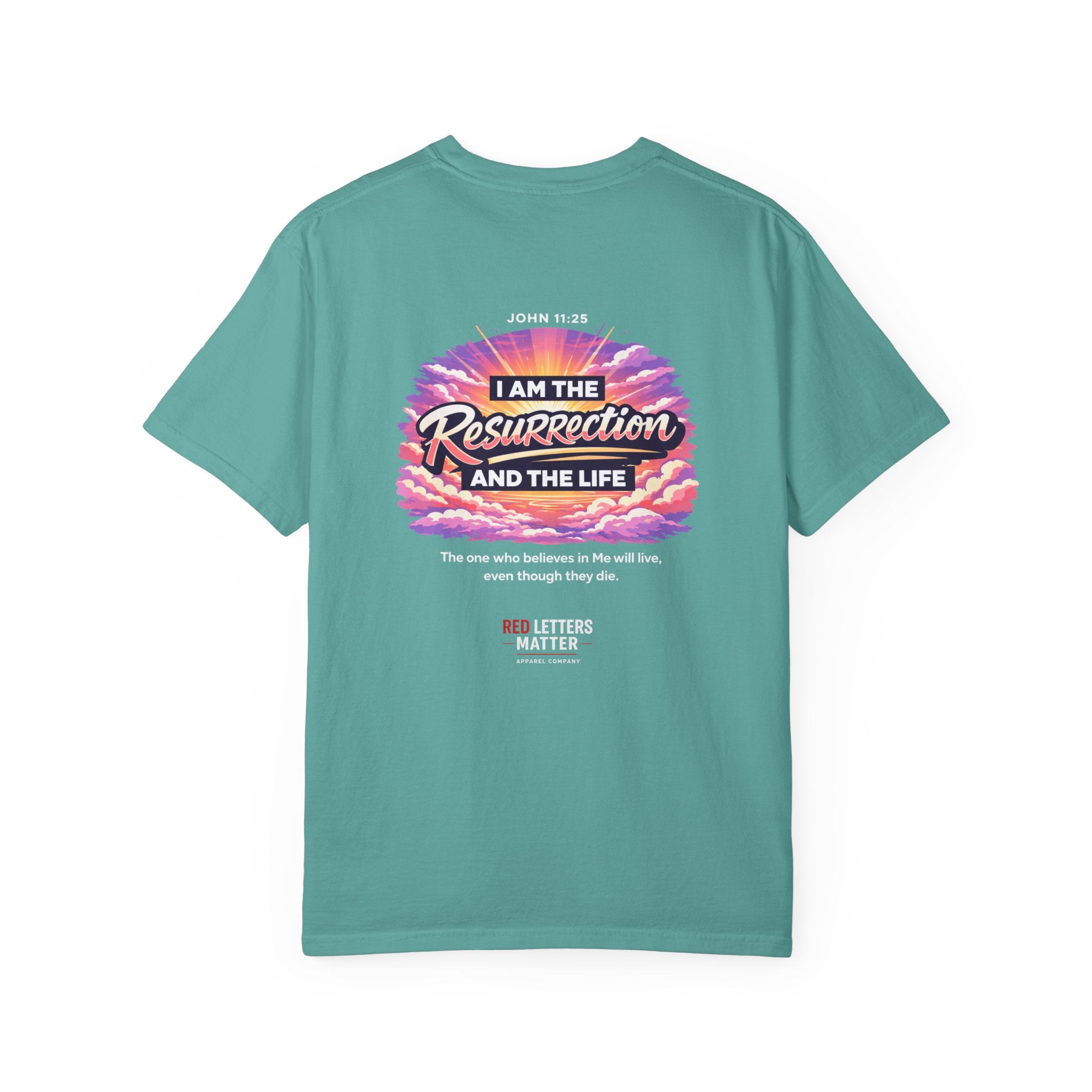 Christian Basketball — "He Is Rizzin'" Resurrection (Easter) -Unisex Comfort Colors