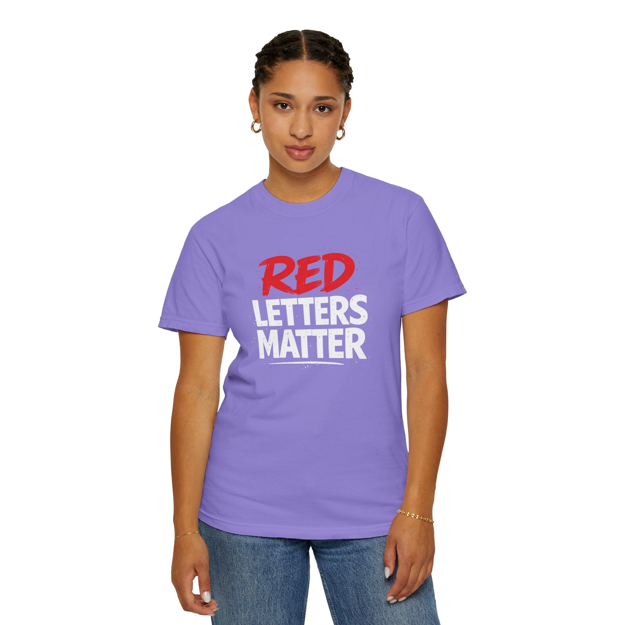 Red Letters Matter - Matthew 5:16 - Inspirational T-Shirt — Unisex Comfort Colors Tee