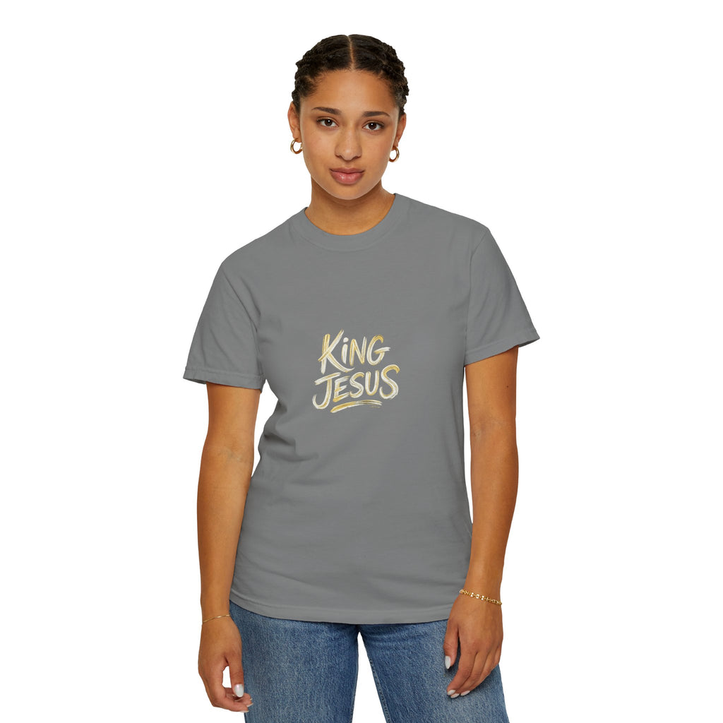 King Jesus T-Shirt — "All Hail King Jesus" - Comfort Colors - Unisex