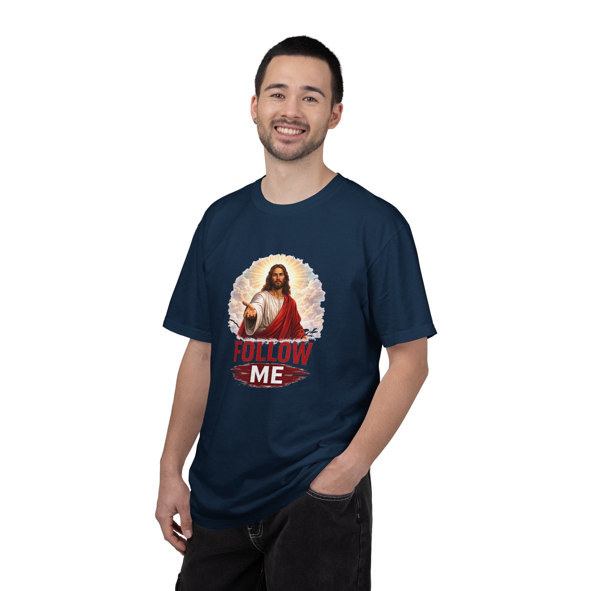 Unisex - Follow Me Jesus T-Shirt — "Red Letters Matter" (Matthew 4:19)