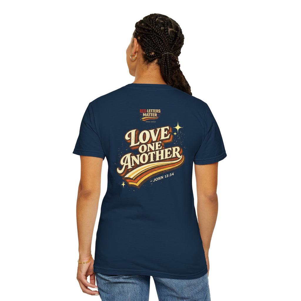 Unisex - Jesus Loves You "Love One Another" Comfort Colors T-Shirt