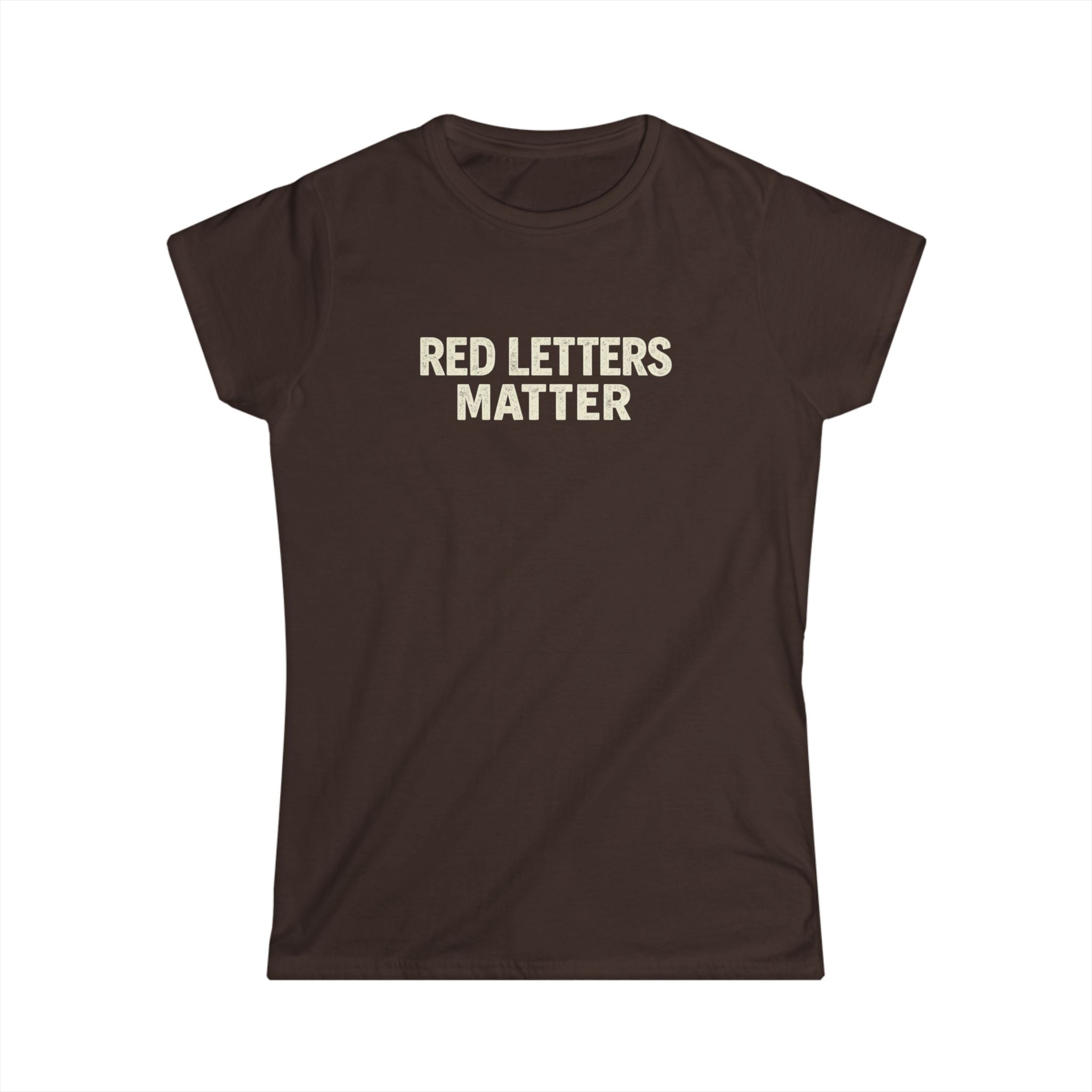 Women's Fit "Red Letters Matter" — Matthew 22:39 Christian - Gildan 64000L T‑Shirt