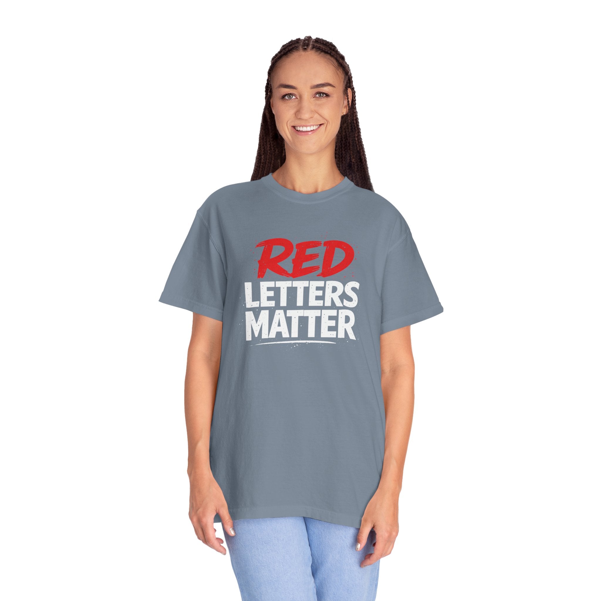 Red Letters Matter - Matthew 5:16 - Inspirational T-Shirt — Unisex Comfort Colors Tee