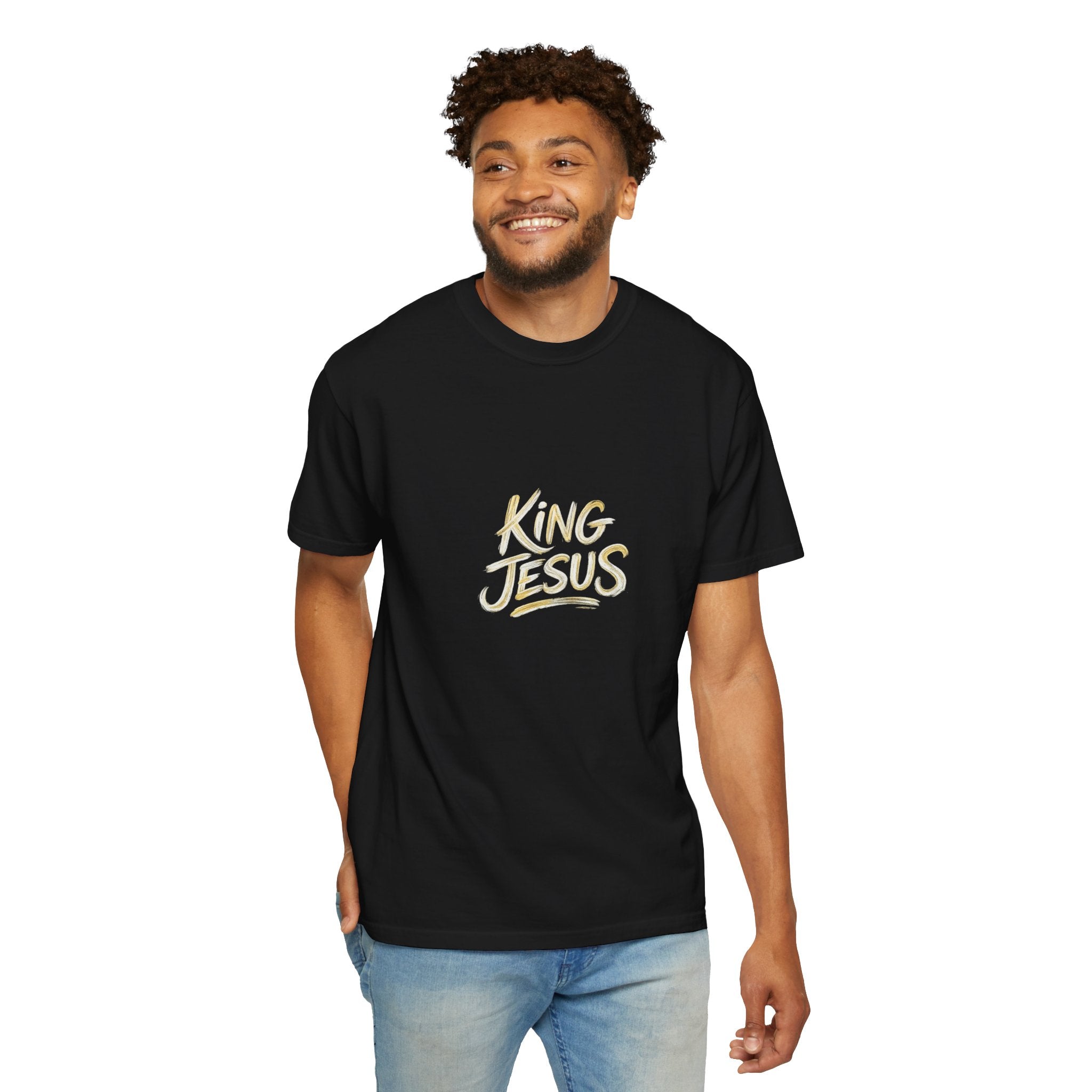 King Jesus T-Shirt — "All Hail King Jesus" - Comfort Colors - Unisex