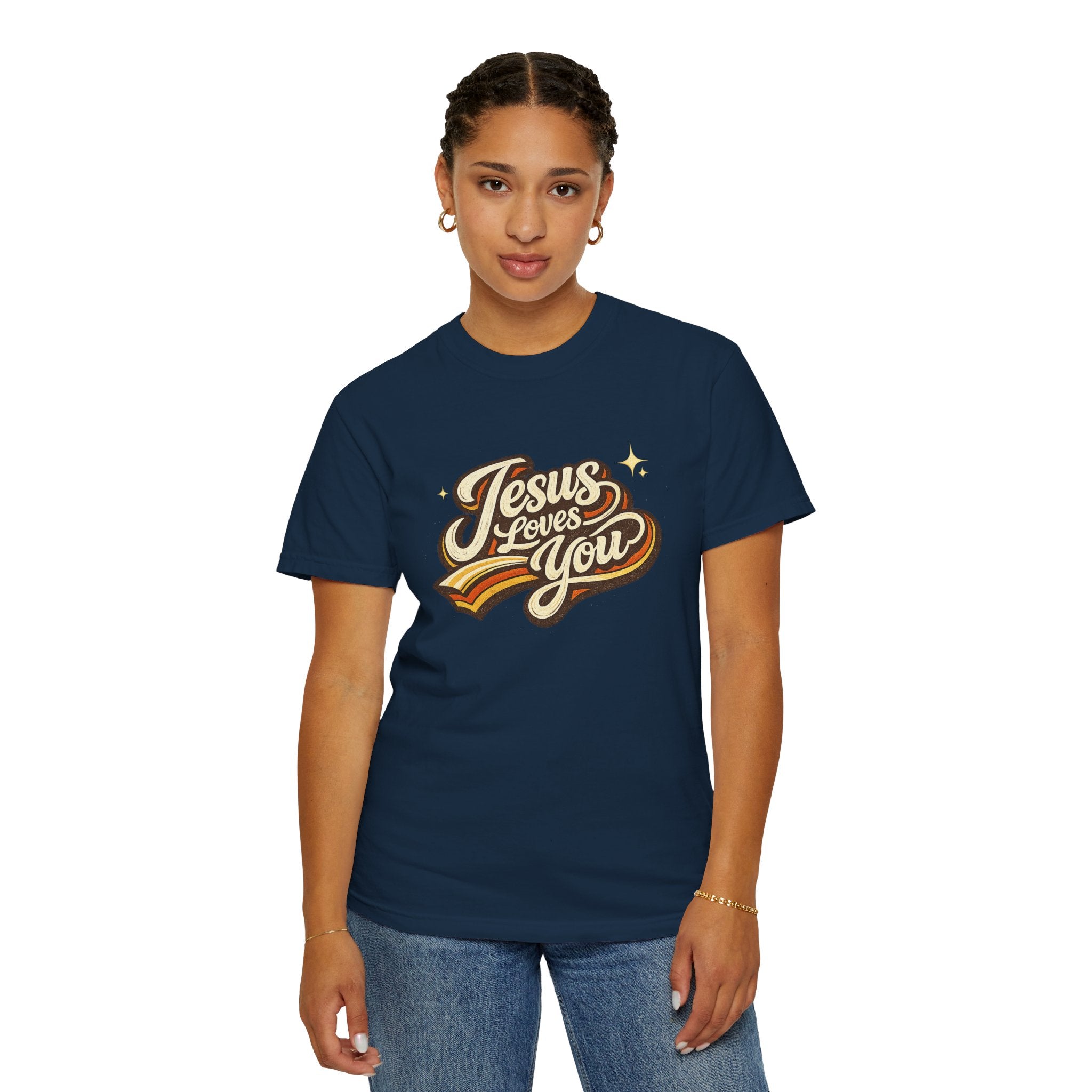 Unisex - Jesus Loves You "Love One Another" Comfort Colors T-Shirt