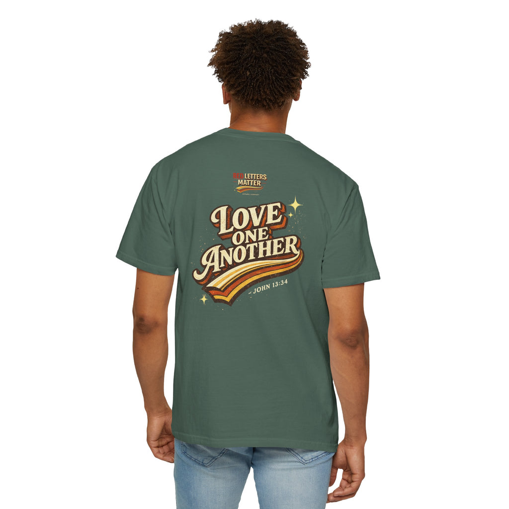 Unisex - Jesus Loves You "Love One Another" Comfort Colors T-Shirt