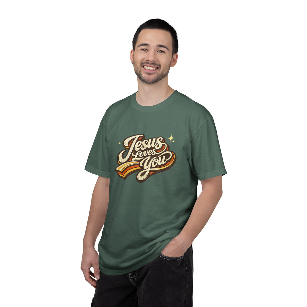 Unisex - Jesus Loves You "Love One Another" Comfort Colors T-Shirt