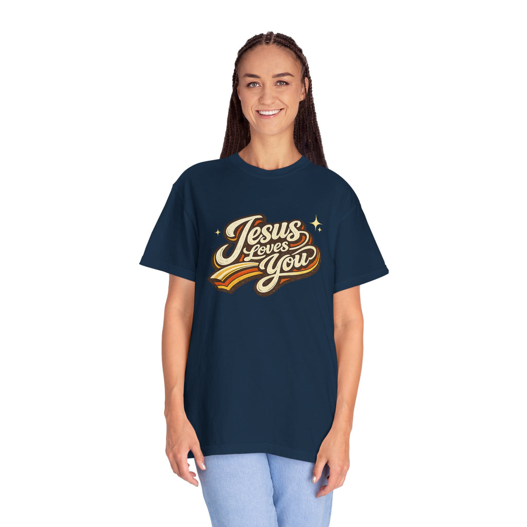 Unisex - Jesus Loves You "Love One Another" Comfort Colors T-Shirt