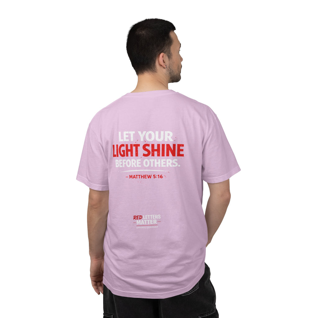 Red Letters Matter - Matthew 5:16 - Inspirational T-Shirt — Unisex Comfort Colors Tee