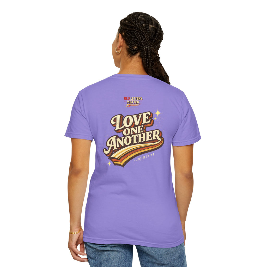 Unisex - Jesus Loves You "Love One Another" Comfort Colors T-Shirt