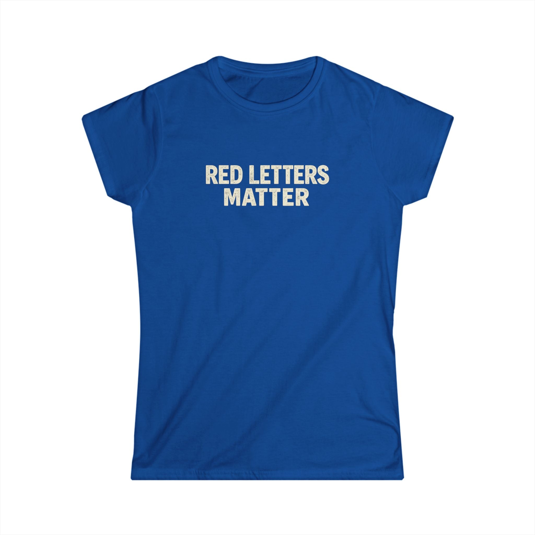 Women's Fit "Red Letters Matter" — Matthew 22:39 Christian - Gildan 64000L T‑Shirt