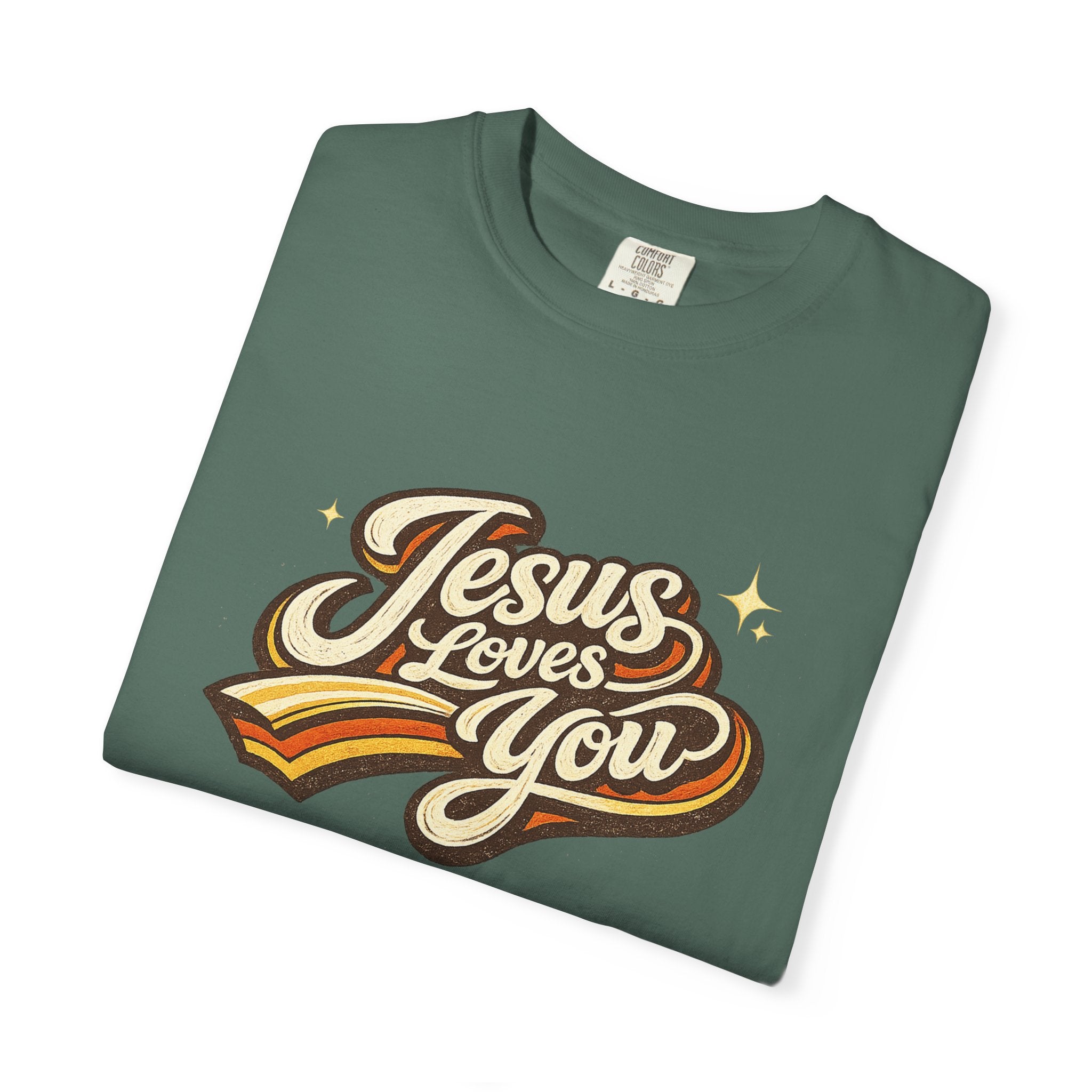 Unisex - Jesus Loves You "Love One Another" Comfort Colors T-Shirt