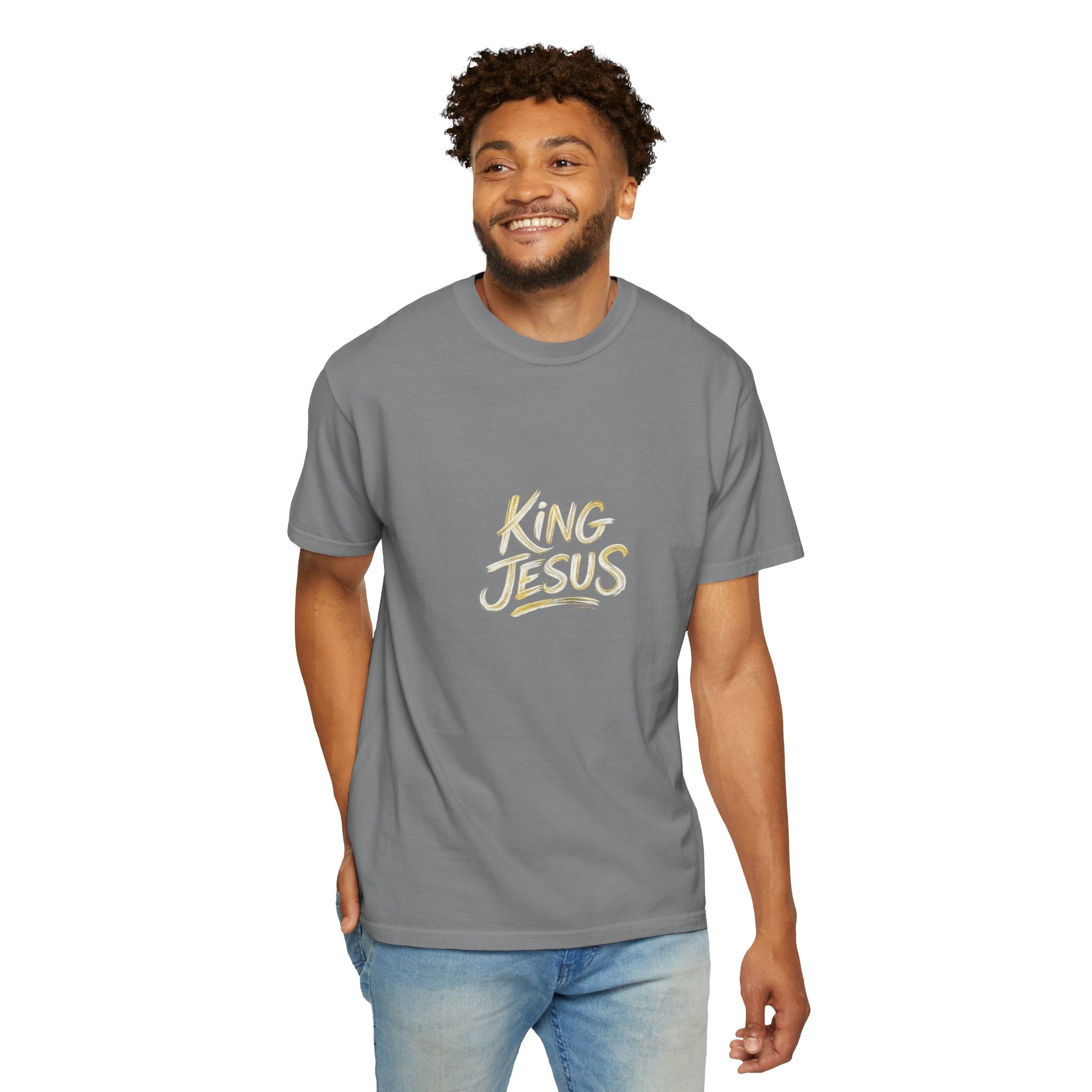 King Jesus T-Shirt — "All Hail King Jesus" - Comfort Colors - Unisex