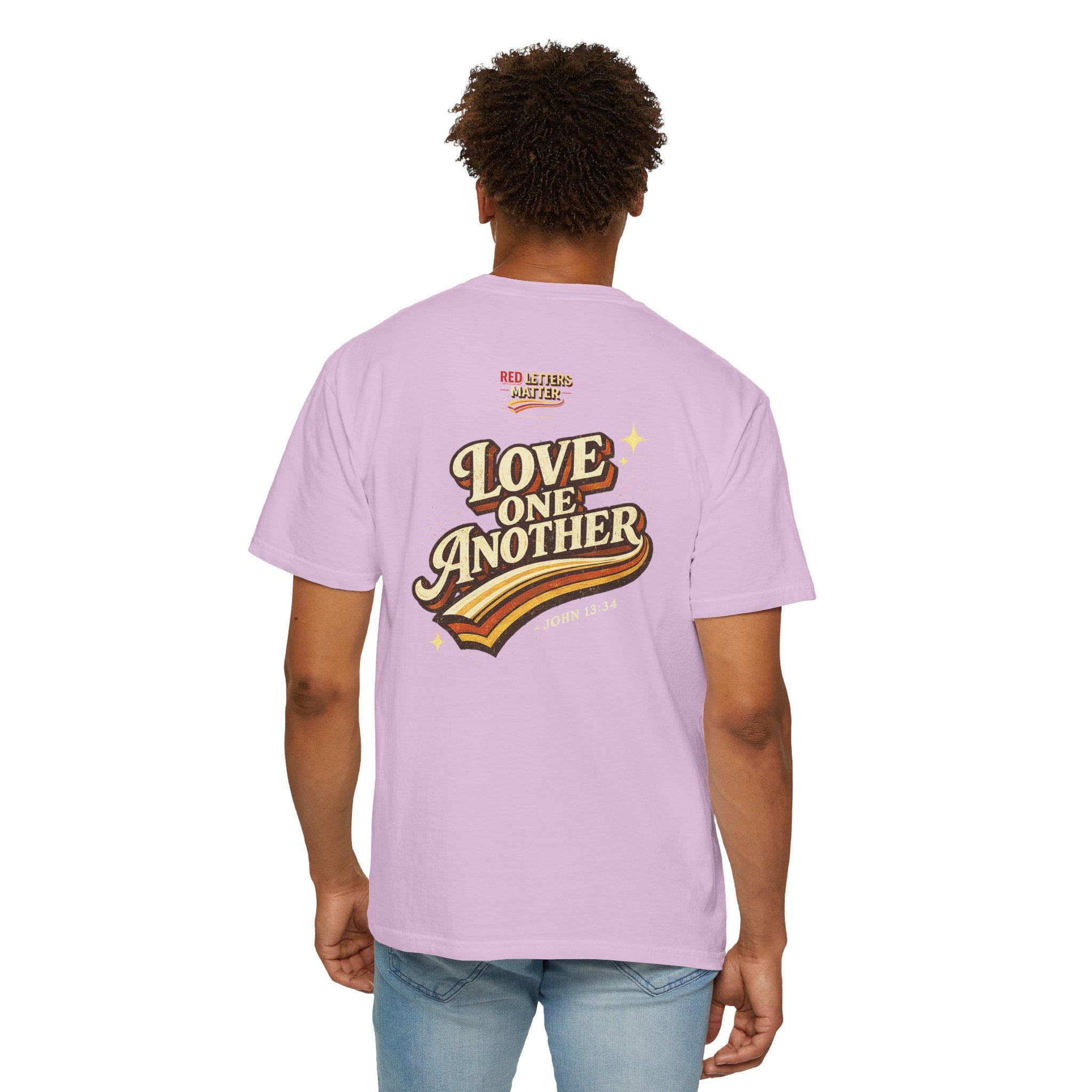 Unisex - Jesus Loves You "Love One Another" Comfort Colors T-Shirt