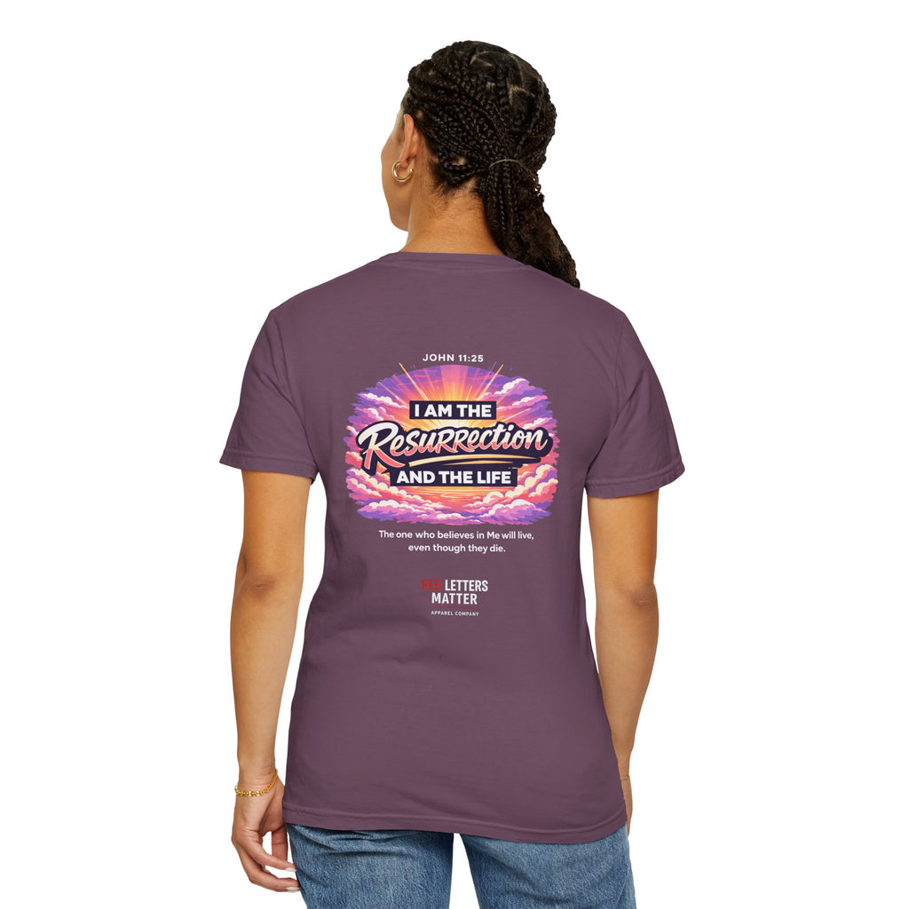 Christian Basketball — "He Is Rizzin'" Resurrection (Easter) -Unisex Comfort Colors