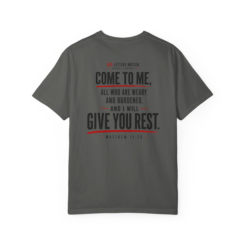 Matthew 11:28 'Come to Me' - Comfort Colors T-Shirt