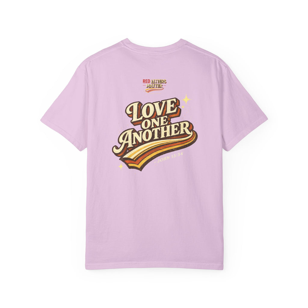 Unisex - Jesus Loves You "Love One Another" Comfort Colors T-Shirt